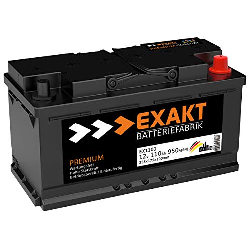 Autobatterie 110Ah EXAKT Starterbatterie PKW