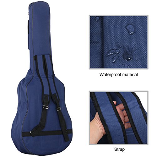 Gitarrentasche TRIXES blaue Schutz- und Transporttasche