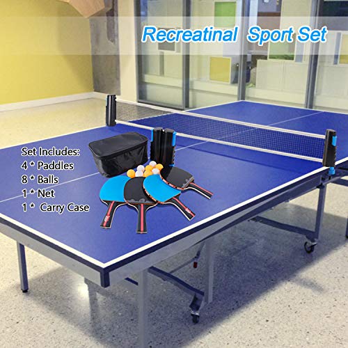 TischtennisschlÃ¤ger-Set XDDIAS Tischtennis Set, 4 Sport Tischtennisschlaeger/Schlägern+ 8 Tischtennisbällen