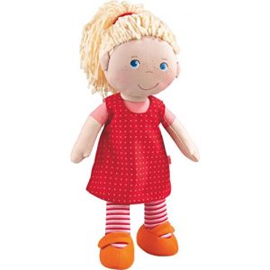 Puppen HABA 302108 – Puppe Annelie, Stoffpuppe mit Kleidung