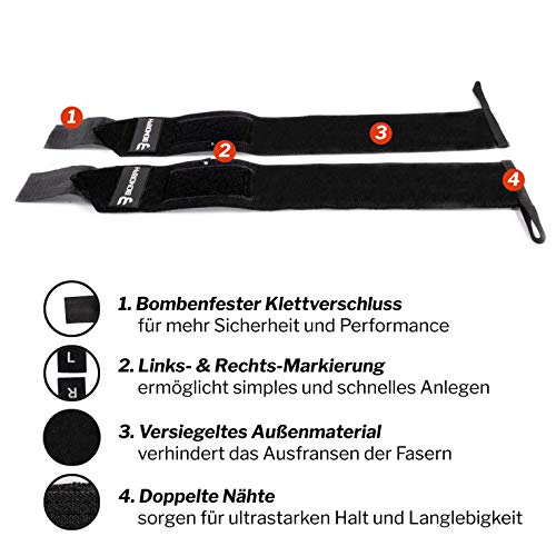 Zughilfen BIOMORPH Handgelenk-Bandagen & Set für Fitness