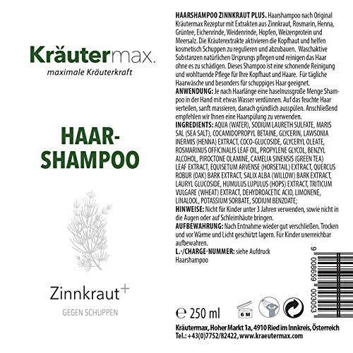 Henna-Shampoo Kräutermax. Zinnkraut Schachtelhalm 1 x 250 ml