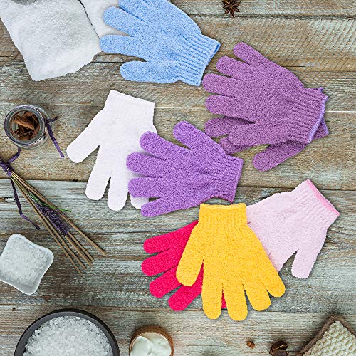 Peelinghandschuh Duufin 14 Paare Peeling-Handschuhe, 7 Farben