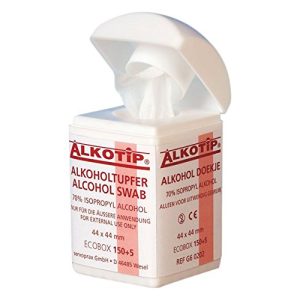 Alkoholtupfer Alkotip 02512980 in der Dispenserdose (155er Pack)