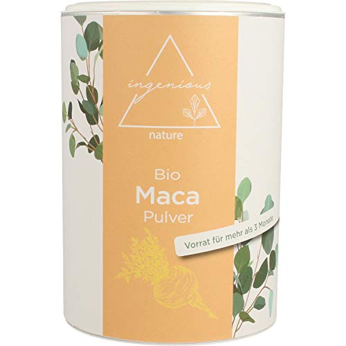 Maca-Pulver ingenious nature ® Laborgeprüft, Bio, 500g