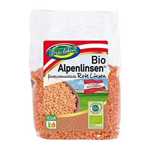 Rote Linsen Bio-leben Bio 100% aus Österreich, 7x250g