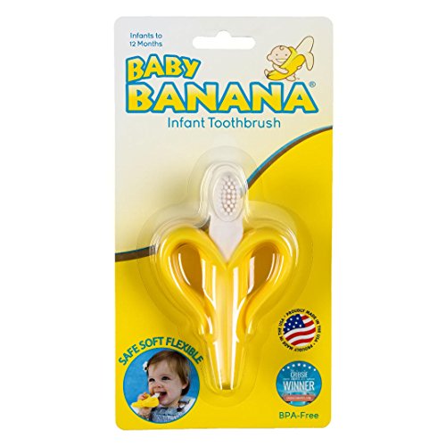 Die beste baby zahnbuerste baby banana kleinkind zahnpflege 2 in 1 Bestsleller kaufen