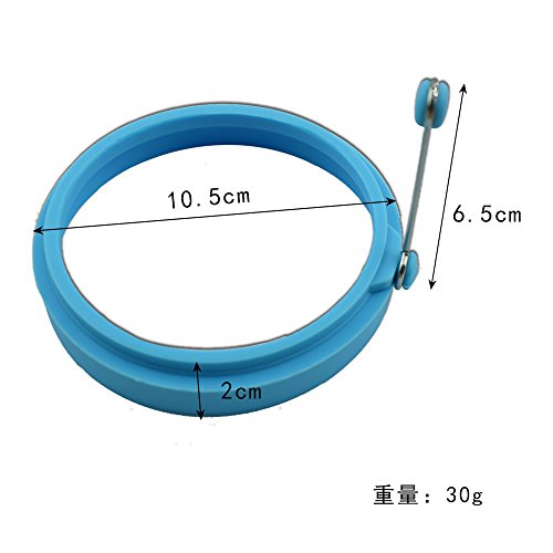 Spiegeleiform KJLM New Egg Ring, Silikon-Ei-Ringe Antihaft, 4pcs