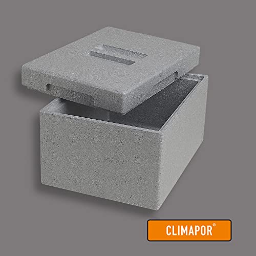 Thermobox Climapor mini aus Styropor, grau, 9 Liter
