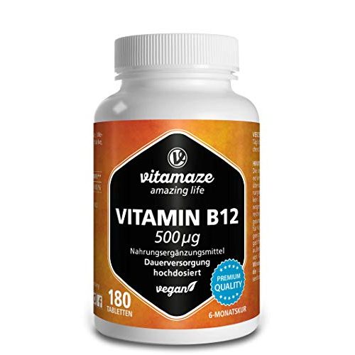 Die beste vitamin b12 vitamaze amazing life hochdosiert 180 tabletten Bestsleller kaufen
