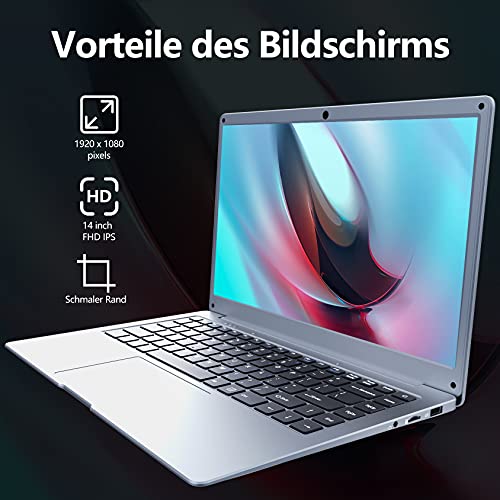 Laptop bis 600 Euro jumper 14 Zoll Laptop 8GB DDR4 256GB SSD