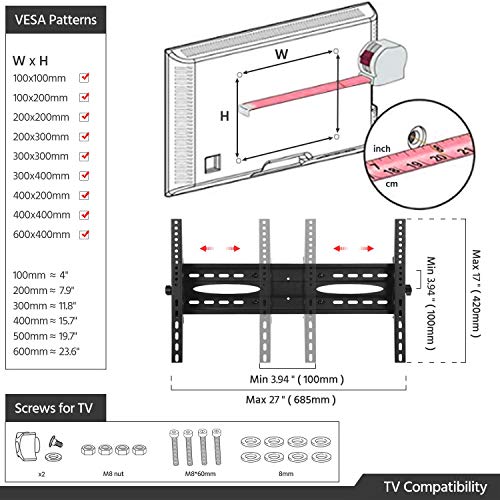TV-Ständer (65 Zoll) Yaheetech Universal, schwenkbar