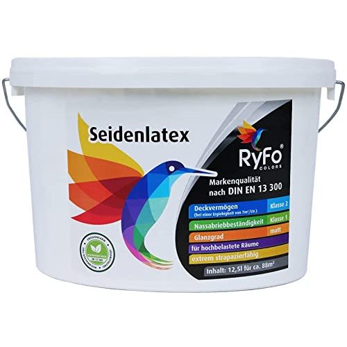 Abwaschbare Wandfarbe RyFo Colors Seidenlatex 12,5l