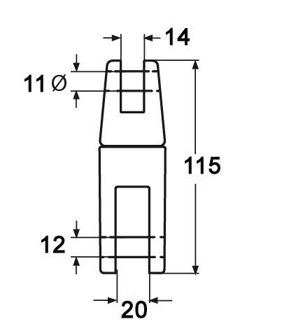 Ankerwirbel Mareteam Wirbelschäkel für Ketten 10/12 mm (AVBI)
