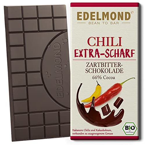 Edelmond-Schokolade Edelmond Chili Schokolade scharf Bio