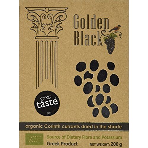 Korinthen Golden Black Griechische Schwarze Bio Rosinen 3 X 200g