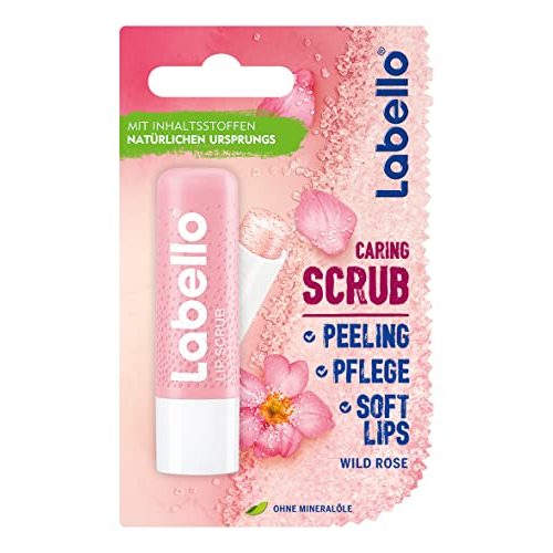 Labello Labello Lip Scrub Wild Rose, mit Scrub-Partikeln