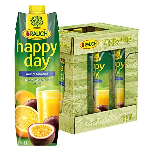 Maracujasaft Happy Day Rauch Orange Maracuja, 6 x 1L