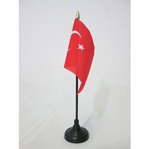 Türkei-Flagge AZ FLAG TISCHFLAGGE TÜRKEI 15x10cm