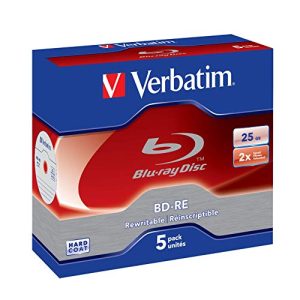 BD-RE Verbatim Single Layer Blu-ray Rohlinge 25 GB, 5er-Pack