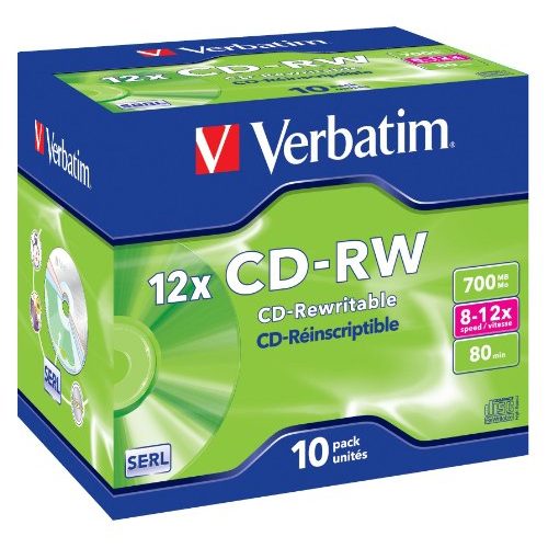 Die beste cd rw verbatim 700 mb 10er pack jewel case Bestsleller kaufen