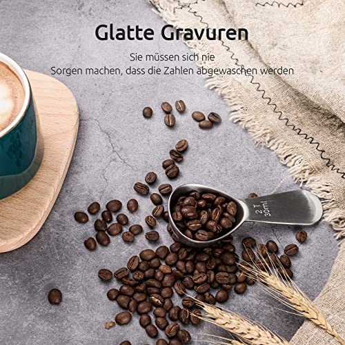 Kaffeelöffel U-Taste 18/8 Edelstahl Portionierer, mit kurzem Griff