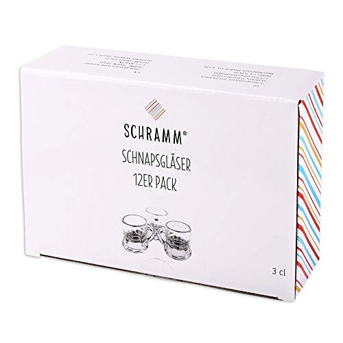 Schnapsgläser Schramm ® 12 Stück 3cl Stamper Schnaps Glas
