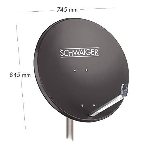 Schwaiger-Satellitenschüssel SCHWAIGER 197 mit Masthalterung