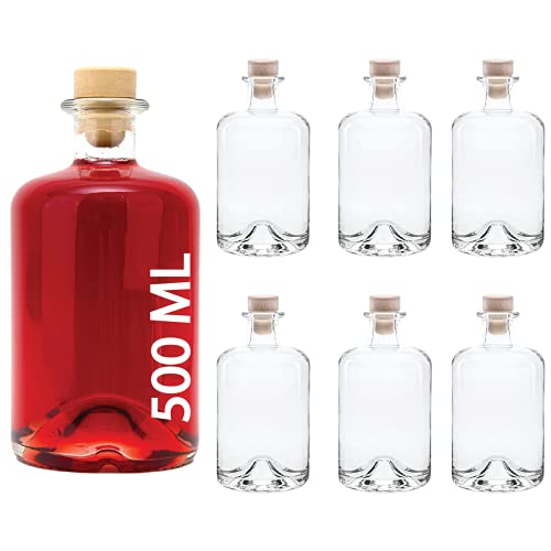 Apothekerflasche slkfactory 3,4,6 oder 10 x 500 ml Glasflaschen