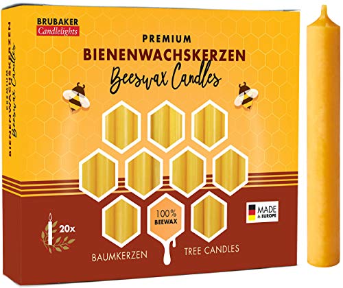 Die beste baumkerze brubaker 20er pack 100 bienenwachs Bestsleller kaufen