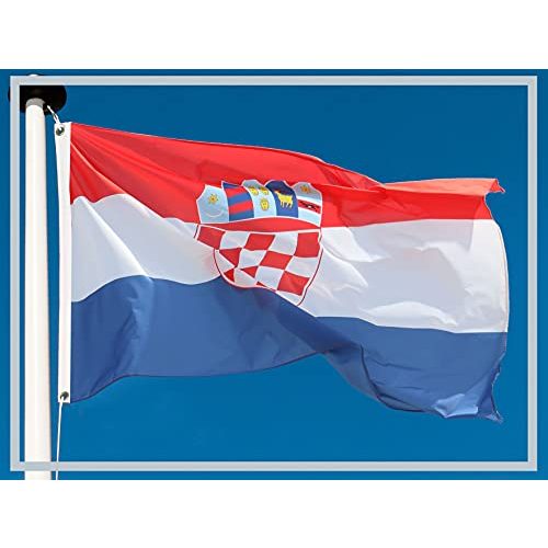 Kroatien-Flagge Aricona Kroatien Flagge mit Messing-Ösen