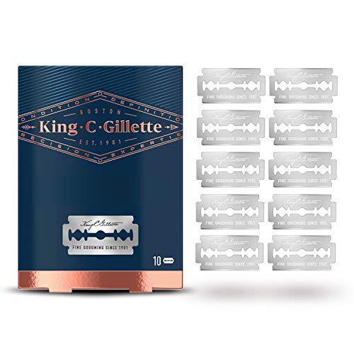 Rasierhobel-Klingen King C. Gillette Rasierklingen, 10 Ersatzklingen