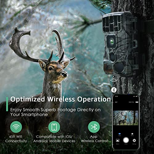 Wildkamera-mit-App Kosvin WiFi Wildkamera, 4K/30fps 46MP
