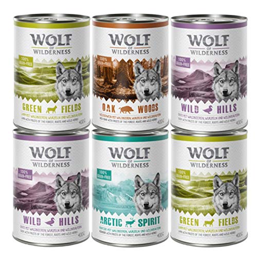 Wolf-of-Wilderness-Hundefutter Wolf of Wilderness, 24 x 400 g