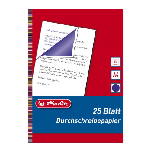 Die beste blaupapier herlitz 10303717 durchschreibepapier a4 25 blatt Bestsleller kaufen