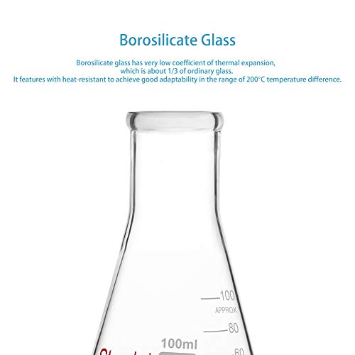 Erlenmeyerkolben stonylab 1er-Pack 100ml aus Glas