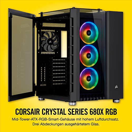RGB-Gehäuse Corsair Crystal Series 680X RGB Gehärtetes Glas