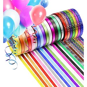 Geschenkband ZAWTR 44 Rollen Ringelband Set, 22 Farben