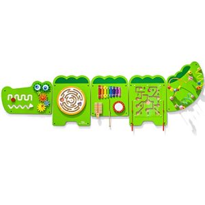 Motorikwand VIGA 50346 Toys-Wandspiel-Krokodil