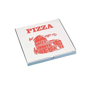 Pizzakartons PAPSTAR Pizzakarton eckig, 330 x 330 x 30 mm