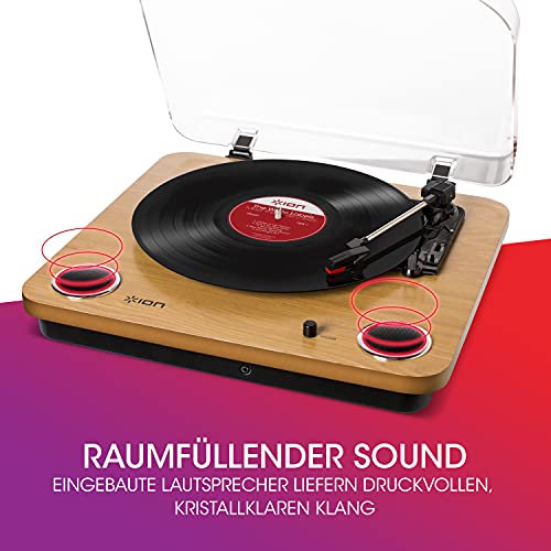 Plattenspieler Holz ION Audio Max LP Vinyl Bluetooth