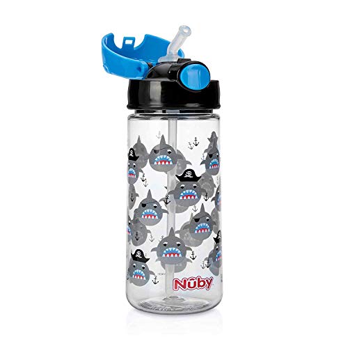 Trinkhalmflasche Nuby Becher aus Tritan mit weichem Trinkhalm