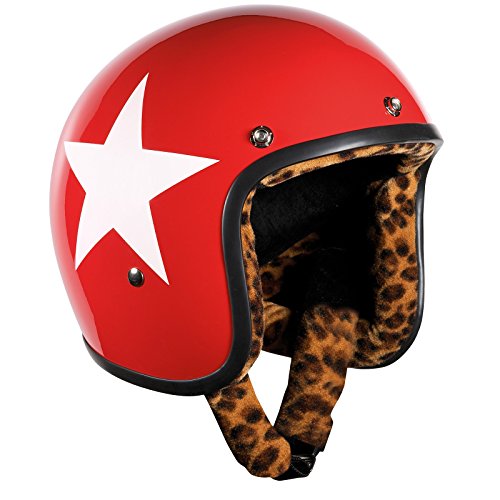Bandit-Jethelm Bandit Helmets Jethelm Star Red Leo-Futter