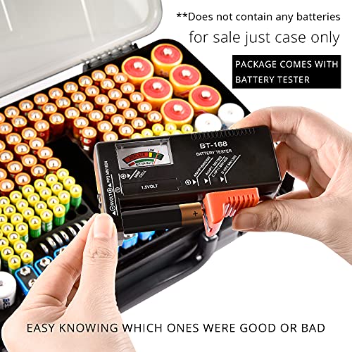 Batterie-Aufbewahrungsbox Aptbyte, mit Batterietester