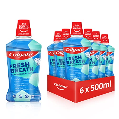 Colgate-Mundspülung Colgate Fresh Breath 6 x 500ml