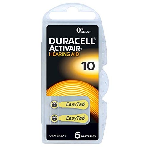 Die beste hoergeraete batterien 10 duracell typ 10 hoergeraetebatterien gelb Bestsleller kaufen