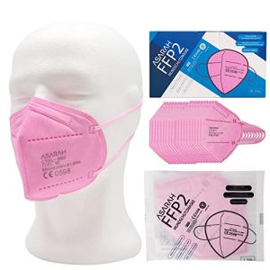 Mundschutz rosa ASARAH FFP2 Masken Pink Atemschutzmaske EU