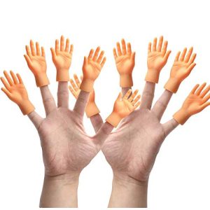 Tiny Hands Yolococa Kleine Hände Fingerpuppen Linke und Rechte